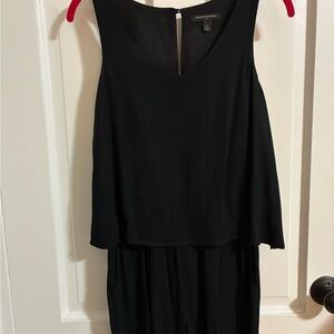 Banana Republic Black V-Neck Shorts Romper
